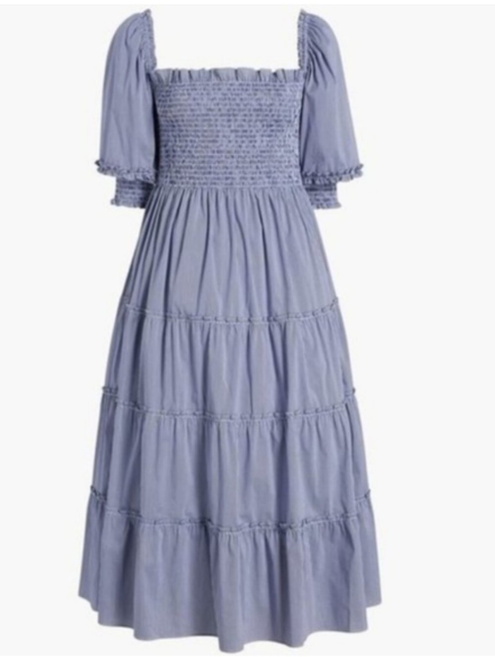 Hill House Nesli Nap Midi Dress in Gingham Size XL